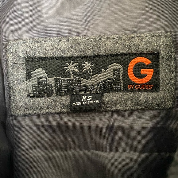 G by Guess gray wool moto jacket - Picture 3 of 5